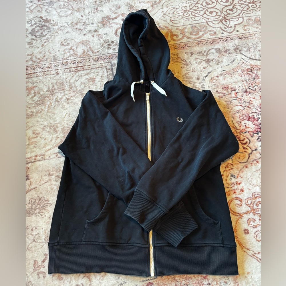 Fred Perry Navy Blue Hoodie